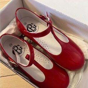 Rachel Shoes Shiny Red Kids Dress Shoes